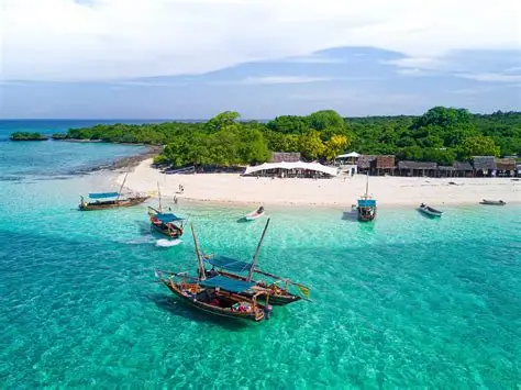 Traditional dhow sailing Zanzibar coast
